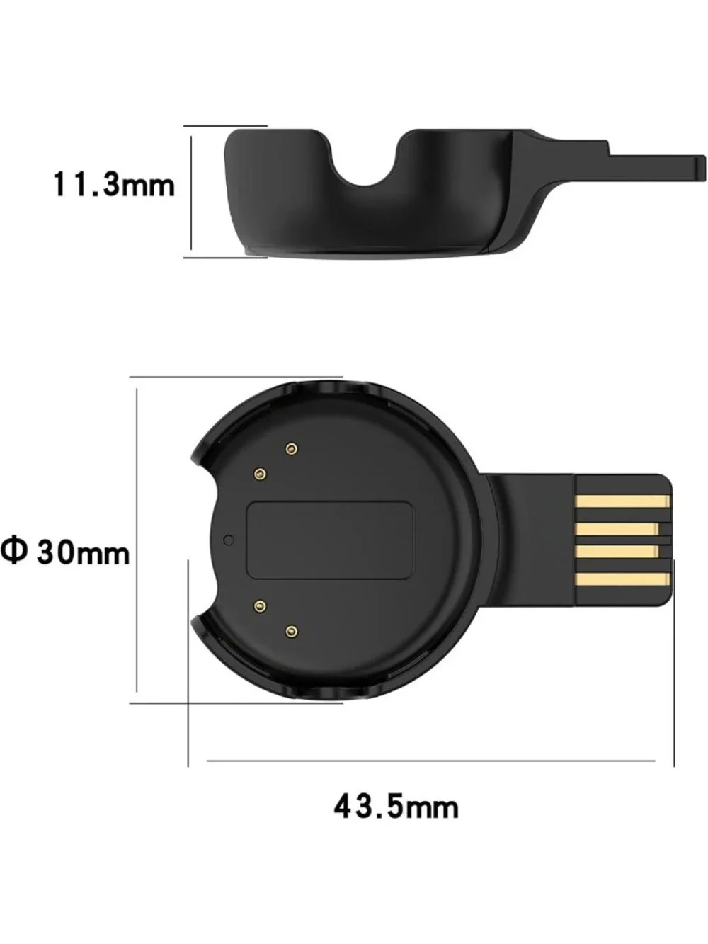 2-Pack Portable USB Wireless Charger for Polar Sense & OH1 - Lightweight